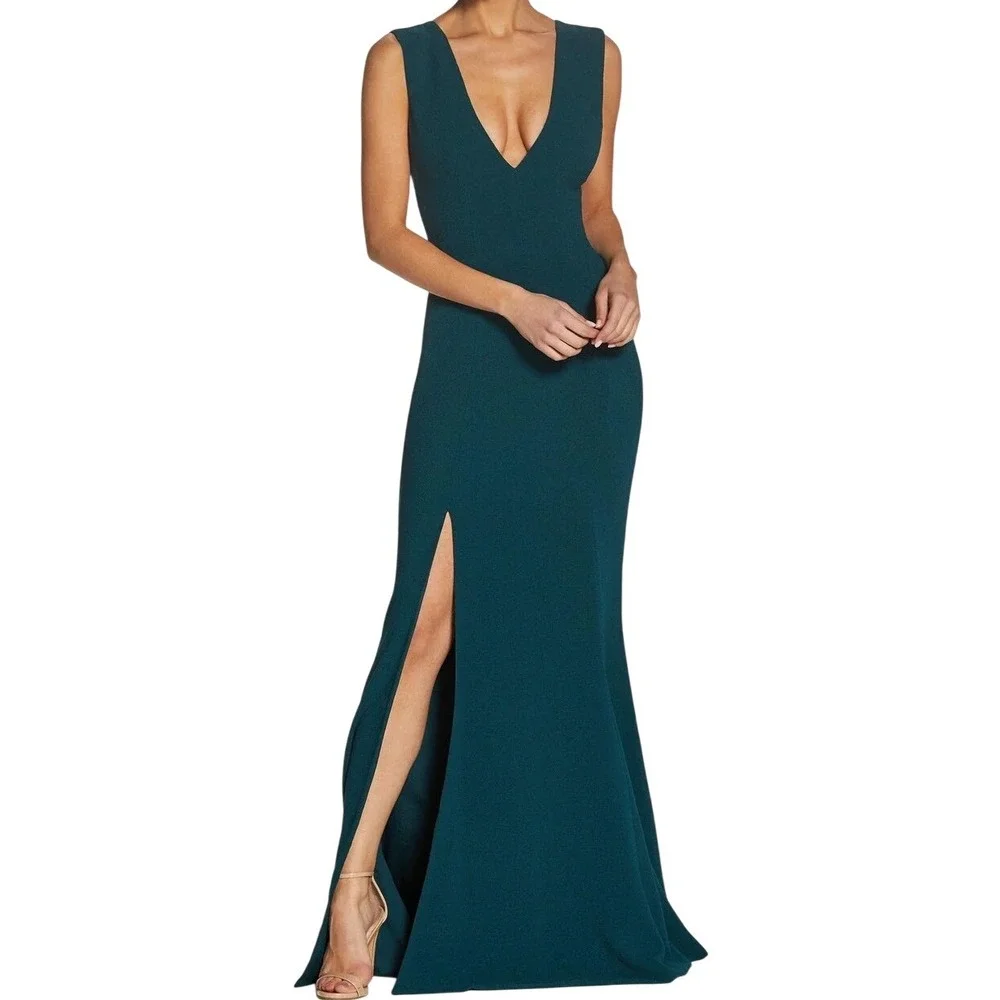 purple long sleeve maxi dress Ruffle Hem - a nipped Size:9 UK / 10 US Dti Hacks Long Dress Dolce Moda